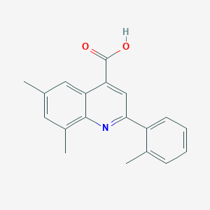 6,8-Dimethyl-2-(2-methylphenyl)quinoline-4-carboxylic acid