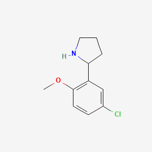 2-(5-Chloro-2-methoxyphenyl)pyrrolidine