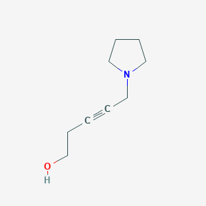5-(Pyrrolidin-1-YL)pent-3-YN-1-OL