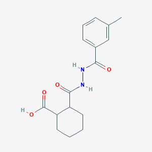 2-{[2-(3-Methylbenzoyl)hydrazino]carbonyl}cyclohexanecarboxylic acid