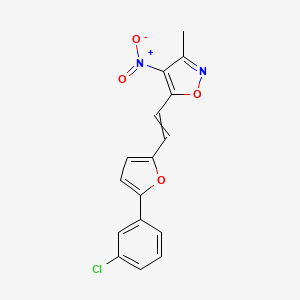 5-{2-[5-(3-Chlorophenyl)-2-furyl]vinyl}-3-methyl-4-nitroisoxazole