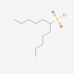 molecular formula C11H23ClO2S B13645171 Undecane-6-sulfonyl chloride 