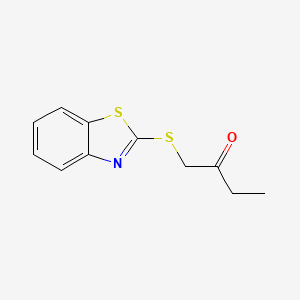 molecular formula C11H11NOS2 B13645259 1-(Benzo[d]thiazol-2-ylthio)butan-2-one 