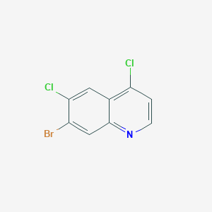 molecular formula C9H4BrCl2N B13645266 7-Bromo-4,6-dichloroquinoline 