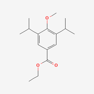 molecular formula C16H24O3 B13645397 Ethyl 3,5-diisopropyl-4-methoxybenzoate 