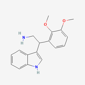molecular formula C18H20N2O2 B1364547 2-(2,3-dimethoxyphenyl)-2-(1H-indol-3-yl)ethanamine 