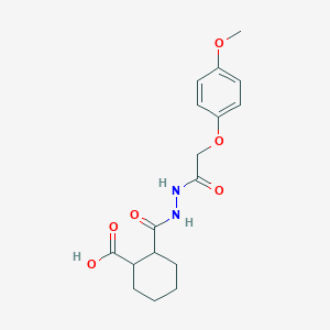 2-[[[2-(4-methoxyphenoxy)acetyl]amino]carbamoyl]cyclohexane-1-carboxylic Acid