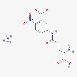 molecular formula C12H16N4O7 B13645726 azanium;5-[[(4S)-4-amino-4-carboxybutanoyl]amino]-2-nitrobenzoate 