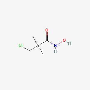 molecular formula C5H10ClNO2 B1364577 3-chloro-N-hydroxy-2,2-dimethylpropanamide CAS No. 81778-06-5