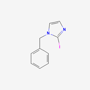 molecular formula C10H9IN2 B13645847 1-Benzyl-2-iodo-1H-imidazole 