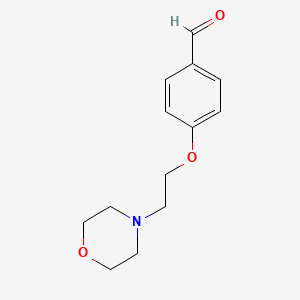 molecular formula C13H17NO3 B1364595 4-(2-Morpholinoethoxy)benzaldehyde CAS No. 82625-45-4