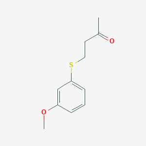molecular formula C11H14O2S B13646021 4-((3-Methoxyphenyl)thio)butan-2-one 