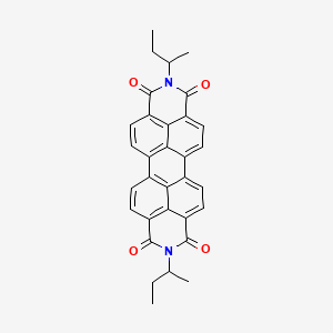 molecular formula C32H26N2O4 B13646037 7,18-di(butan-2-yl)-7,18-diazaheptacyclo[14.6.2.22,5.03,12.04,9.013,23.020,24]hexacosa-1(23),2,4,9,11,13,15,20(24),21,25-decaene-6,8,17,19-tetrone 