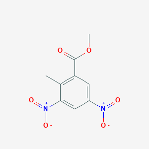 molecular formula C9H8N2O6 B1364613 Methyl 2-methyl-3,5-dinitrobenzoate CAS No. 52090-24-1
