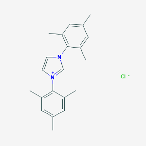 molecular formula C21H25ClN2 B136462 1,3-Bis(2,4,6-trimethylphenyl)imidazolium chloride CAS No. 141556-45-8