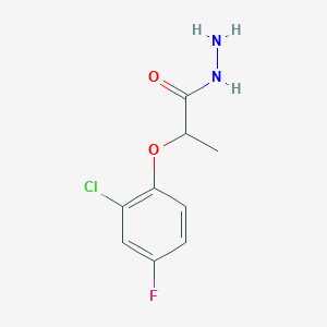 molecular formula C9H10ClFN2O2 B1364623 2-(2-Chloro-4-fluorophenoxy)propanohydrazide CAS No. 588677-35-4