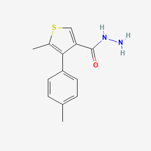 5-Methyl-4-(4-methylphenyl)thiophene-3-carbohydrazide