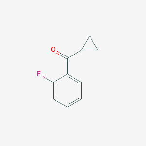 molecular formula C10H9FO B136464 2-氟苯基环丙基酮 CAS No. 141030-72-0