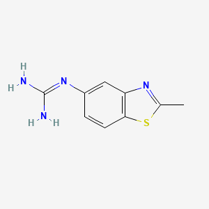 molecular formula C9H10N4S B13646435 N''-(2-Methyl-1,3-benzothiazol-5-yl)guanidine CAS No. 204771-65-3