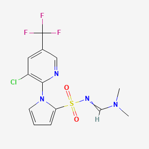 N'-[1-[3-Chloro-5-(trifluoromethyl)pyridin-2-yl]pyrrol-2-yl]sulfonyl-N,N-dimethylmethanimidamide