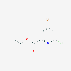molecular formula C8H7BrClNO2 B13646673 Ethyl 4-bromo-6-chloropicolinate 
