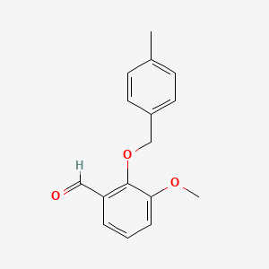 molecular formula C16H16O3 B1364677 3-Methoxy-2-[(4-methylbenzyl)oxy]benzaldehyde CAS No. 52803-64-2