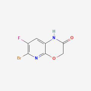 molecular formula C7H4BrFN2O2 B13646864 6-Bromo-7-fluoro-1H-pyrido[2,3-b][1,4]oxazin-2(3H)-one 