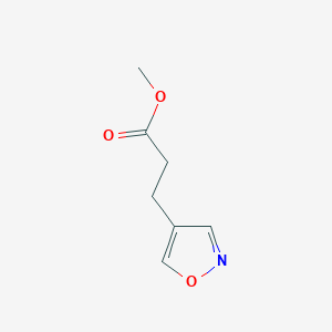 B136469 Methyl 3-(1,2-oxazol-4-yl)propanoate CAS No. 141501-28-2