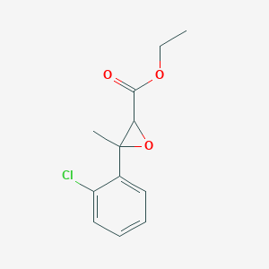 molecular formula C12H13ClO3 B13646918 Ethyl 3-(2-chlorophenyl)-3-methyloxirane-2-carboxylate 