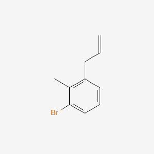 molecular formula C10H11Br B13646926 1-Bromo-2-methyl-3-(prop-2-en-1-yl)benzene 