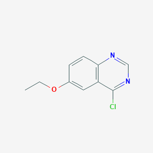 molecular formula C10H9ClN2O B136471 4-Chloro-6-ethoxyquinazoline CAS No. 155960-92-2