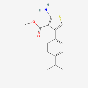 Methyl 2-amino-4-(4-sec-butylphenyl)thiophene-3-carboxylate