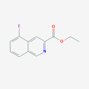 molecular formula C12H10FNO2 B13647260 Ethyl 5-fluoroisoquinoline-3-carboxylate 