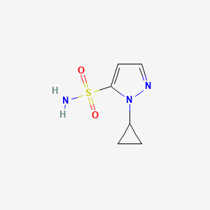molecular formula C6H9N3O2S B13647310 1-cyclopropyl-1H-pyrazole-5-sulfonamide 
