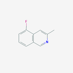 molecular formula C10H8FN B13647384 5-Fluoro-3-methylisoquinoline 