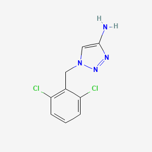 molecular formula C9H8Cl2N4 B13647415 1-(2,6-Dichlorobenzyl)-1h-1,2,3-triazol-4-amine 