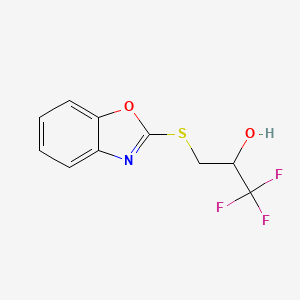 3-(1,3-Benzoxazol-2-ylsulfanyl)-1,1,1-trifluoropropan-2-ol