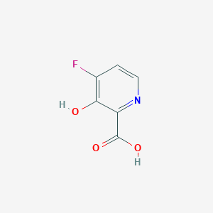 molecular formula C6H4FNO3 B13647596 4-Fluoro-3-hydroxypicolinic acid 