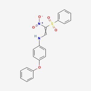N-[2-nitro-2-(phenylsulfonyl)vinyl]-4-phenoxyaniline