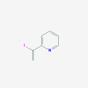 molecular formula C7H6IN B13647734 2-(1-Iodoethenyl)pyridine 