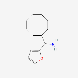 molecular formula C13H21NO B13647764 Cyclooctyl(furan-2-yl)methanamine 
