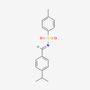 molecular formula C17H19NO2S B13647938 N-(4-Isopropylbenzylidene)-4-methylbenzenesulfonamide 
