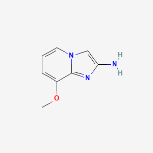 molecular formula C8H9N3O B13647948 8-Methoxyimidazo[1,2-a]pyridin-2-amine 