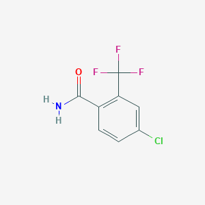 molecular formula C8H5ClF3NO B1364801 4-Chloro-2-(trifluoromethyl)benzamide CAS No. 886496-79-3