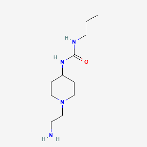 molecular formula C11H24N4O B13648066 1-(1-(2-Aminoethyl)piperidin-4-yl)-3-propylurea 