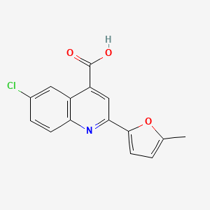 6-Chloro-2-(5-methyl-2-furyl)quinoline-4-carboxylic acid