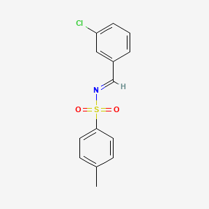 molecular formula C14H12ClNO2S B13648212 N-(3-Chlorobenzylidene)-4-methylbenzenesulfonamide 