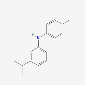 molecular formula C17H21N B13648213 N-(4-Ethylphenyl)-3-isopropylaniline 