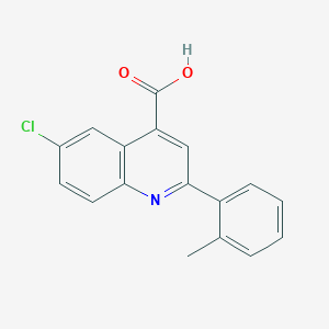 6-Chloro-2-(2-methylphenyl)quinoline-4-carboxylic acid