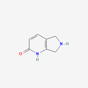 molecular formula C7H8N2O B13648252 5H,6H,7H-pyrrolo[3,4-b]pyridin-2-ol 